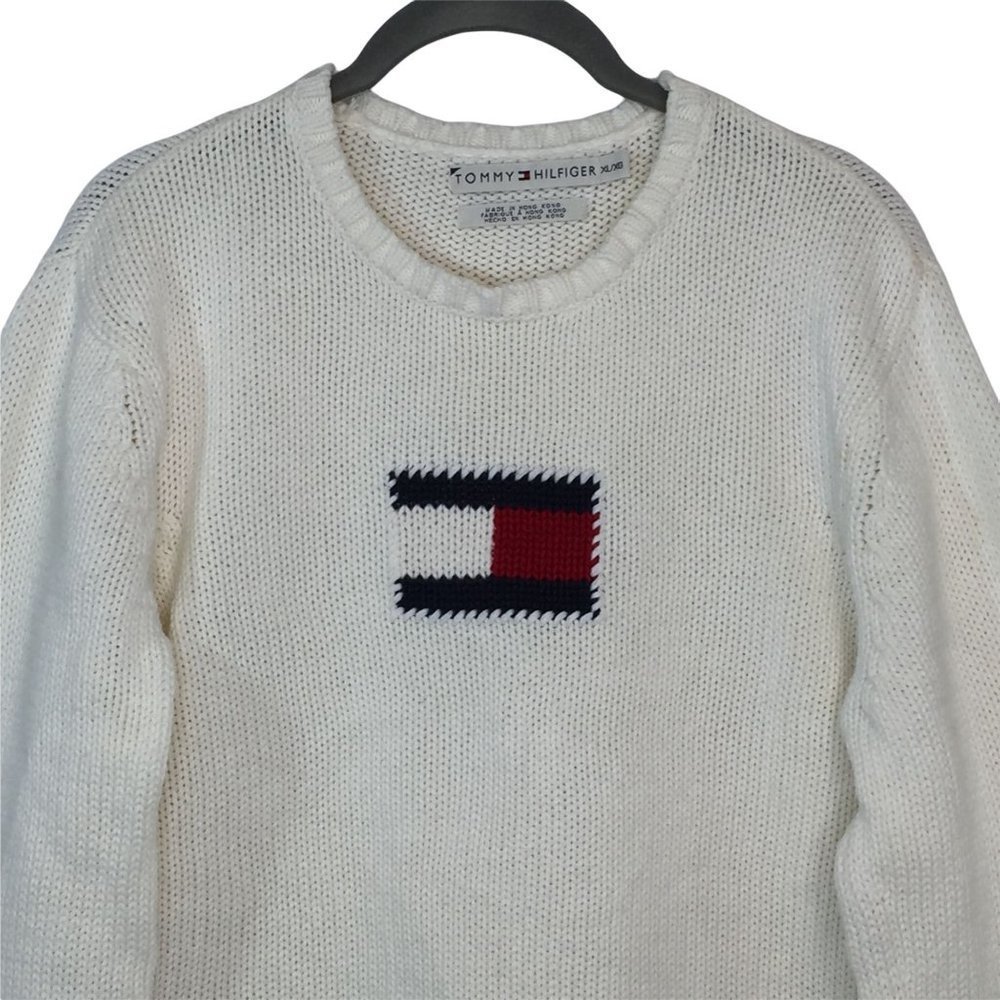Tommy Hilfiger Mens Flag Sweater Size XL - Picture 6 of 8